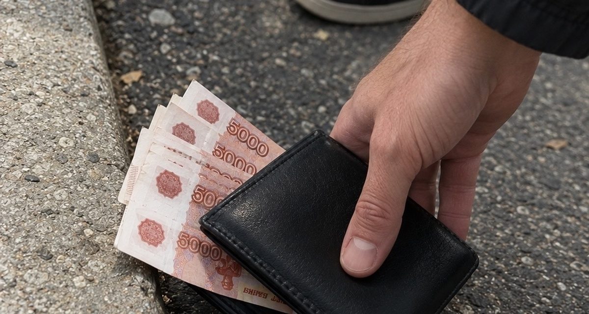 Мужчина нашёл на обочине кошелёк с 250 тысячами рублей и выбросил его