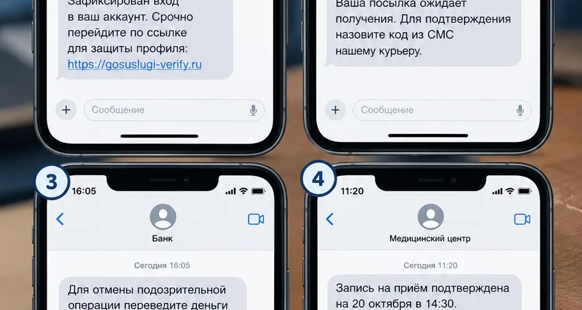 Полиция Кубани предложила выбрать безопасное СМС среди четырёх сообщений